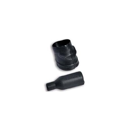 Raychem Heat Shrink Boot, 0.39 in, Black, 1.14 in 203W301-25-0